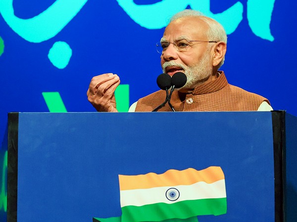 PM Narendra Modi  at Shaikh Saad Al Abdullah Indoor Sports Complex in Sabah Al Salem on Saturday (Photo/ANI)