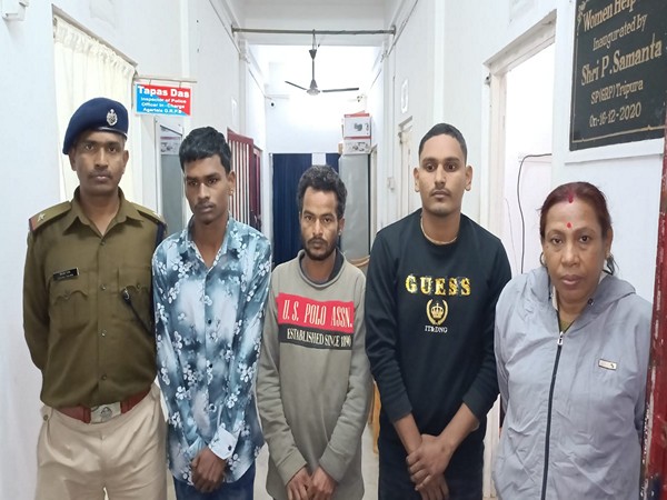Three Bangladeshi nationals who were arrested. (Photo/ANI)