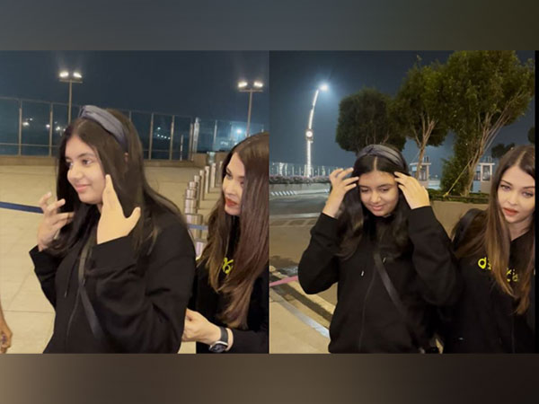 Aishwarya Rai Bachchan with daughter Aaradhya (Photo/ANI)