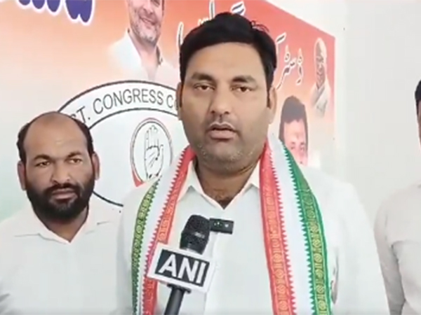 Congress leader Anirudh Reddy (Photo/ANI)