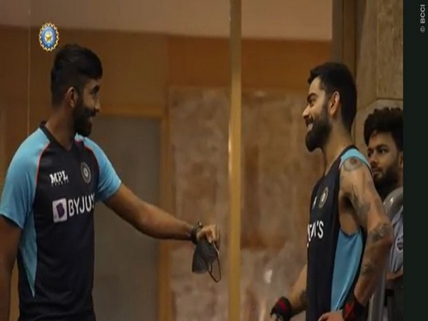 Jasprit Bumrah and Virat Kohli training in gym (Photo: BCCI)