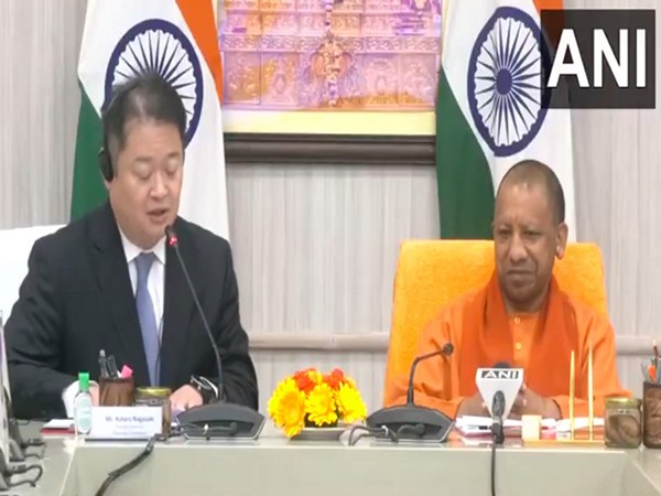 Japanese Gov Kotaro Nagasaki expresses admiration for India during his meeting with UP CM Yogi Adityanath (Photo: ANI)