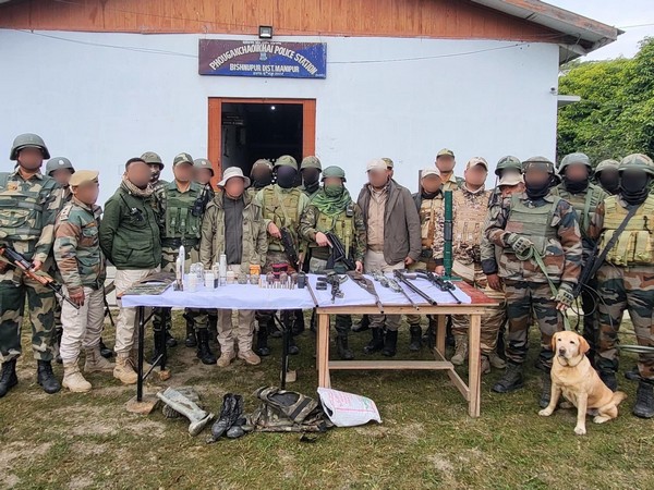 Security Personnel with recovered ammunitions (Photo/X @official_dgar)