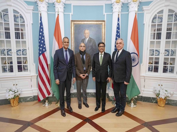 US Deputy Secretary of State Richard Verma welcomed Vikram Misri, Vinay Kwatra and US Deputy Secretary Kurt Campbell (Photo/@DepSecStateMR)