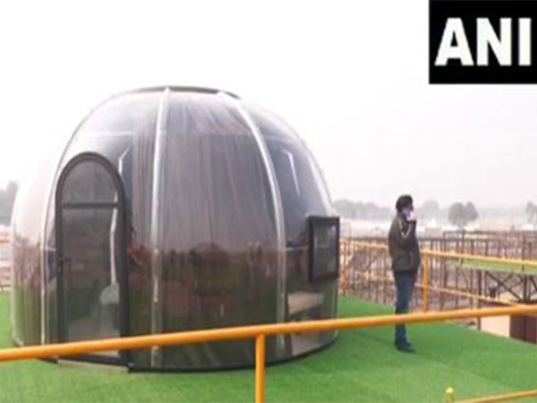 A visual of the dome constructed for the Mahakumbh 2025 (Photo/ANI) 