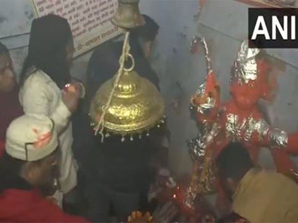 Visuals from Shiv-Hanuman temple, Sambhal (Photo/ANI) 