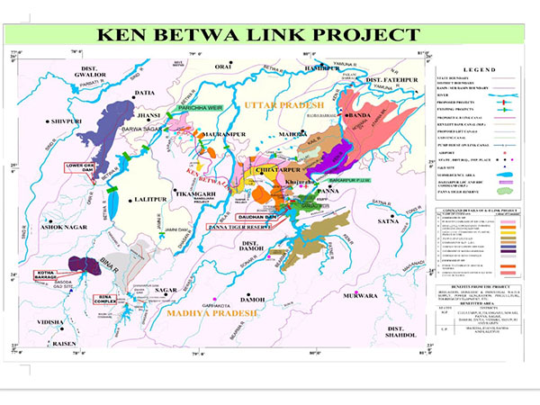 Map of Ken-Betwa river link project (Photo/DPR)