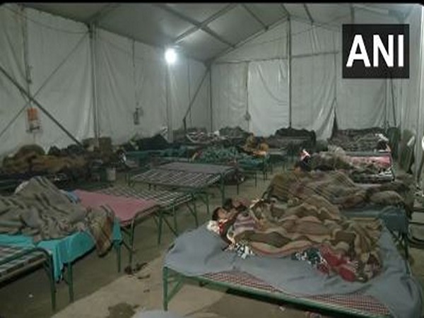 Visuals from a night shelter at Sarai Kale Khan (Photo/ANI)
