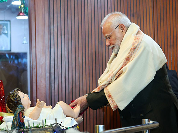 Prime Minister Narendra Modi attends the Christmas celebrations hosted by the Catholic Bishops' Conference of India (CBCI (Photo/ANI)