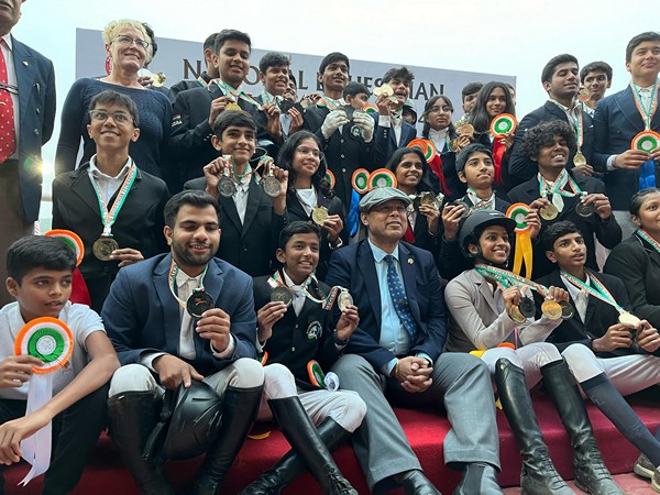 Medal winners at Junior National Equestrian Championship