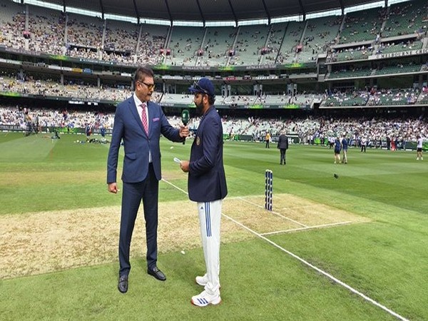 India skipper Rohit Sharma at toss. (Picture: X/@BCCI)