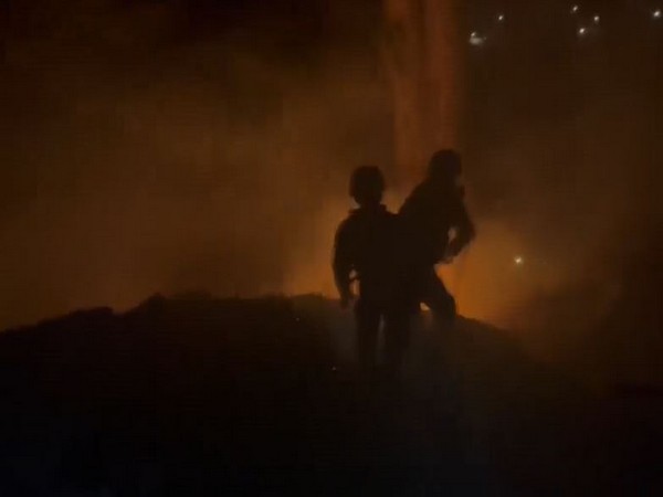 A visual of the forest fire (Source-Indian Army) 