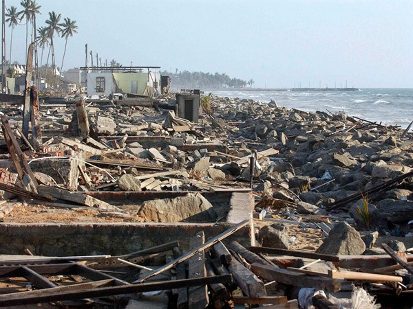 View of the destruction in Moratuwa, a coastal town in Sri Lanka caused by the Indian Ocean tsunami (Photo/United Nations Sri Lanka)