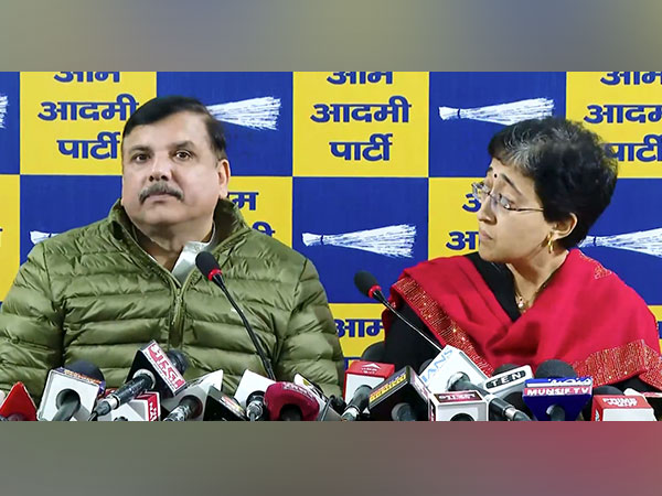 AAP MP Sanjay Singh and Delhi Chief Minister Atishi (Photo/@AamAadmiParty)