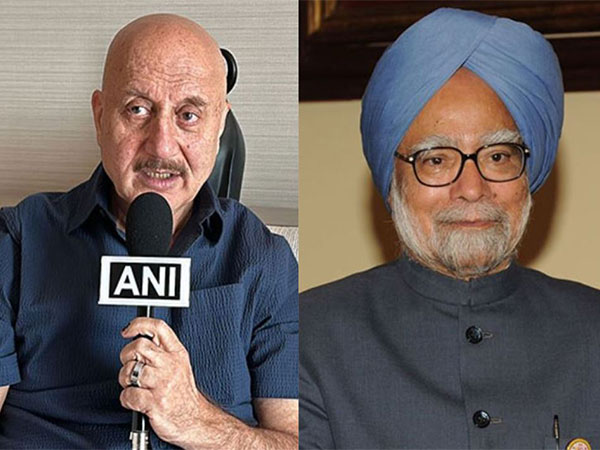 Anupam Kher, Former PM Manmohan Singh (Photo/ANI)