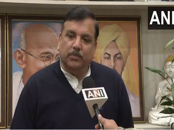 Aam Aadmi Party (AAP) rajya Sabha MP Sanjay Singh (Photo/ANI)