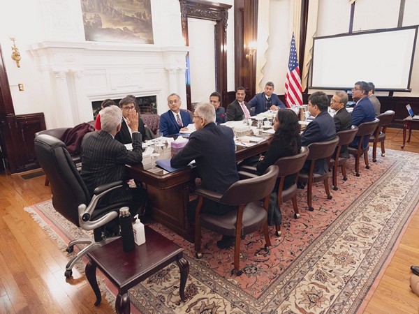 EAM Jaishankar holding conference of team of the Indian Embassy and Consuls General in the US (Photo/ X@DrSJaishankar)