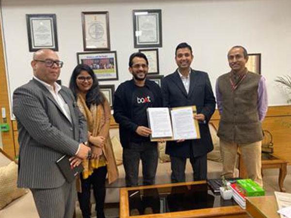 DPIIT signs MoU with Boat (Photo source: PIB)
