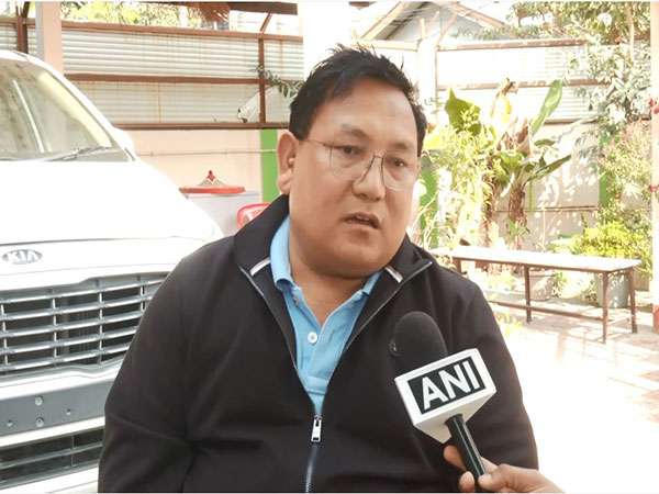 Pramod Boro discusses the Vision Document for peace and development in Bodoland.(Photo/ANI)