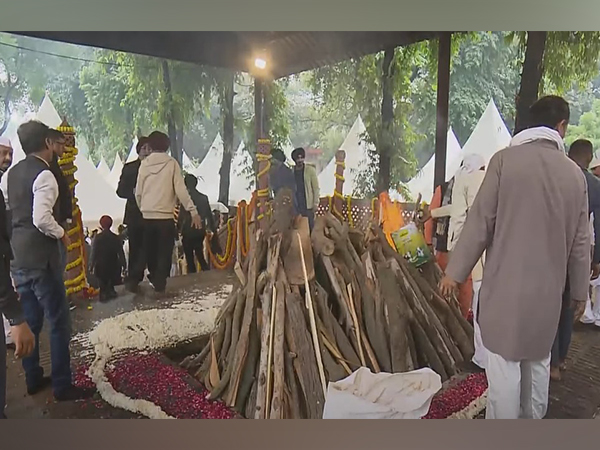 Manmohan Singh laid to rest (Photo/ANI)