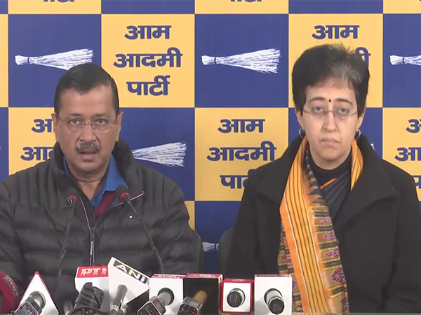 AAP National Convener. Arvind Kejriwal (left), CM Atishi (Right) (Photo/ANI)