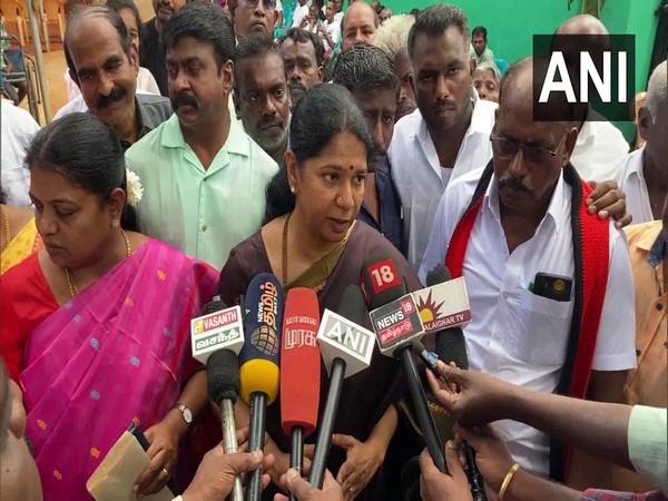 DMK MP Kanimozhi Karunanidhi (Photo/ANI)