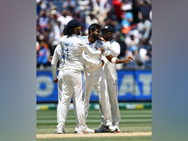 Jasprit Bumrah with his teammates. (Picture: X/@BCCI)