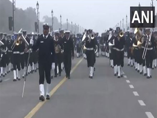 Defence personnel takes part in rehearsal for Republic Day 2025  (Photo/ANI)
