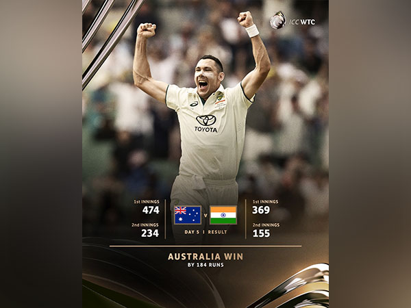 Australia vs India. (Picture: X/@ICC)