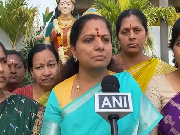  Bharat Rashtra Samithi (BRS) MLC K Kavitha (Photo/ANI)