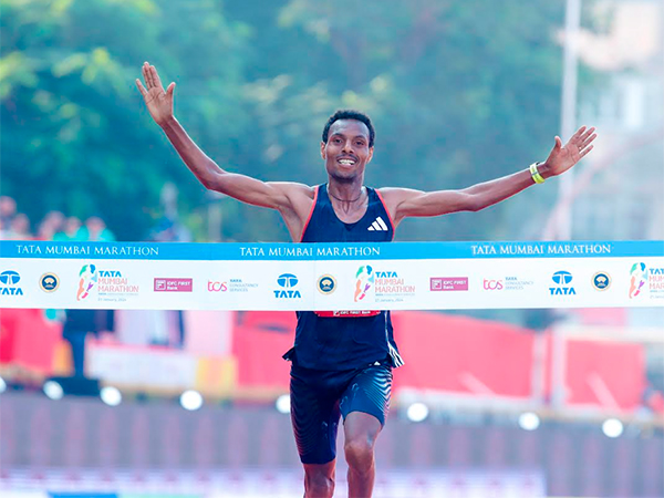 Hayle Lemi Berhanu during Mumbai Marathon 2024 (Image: Mumbai Marathon media)