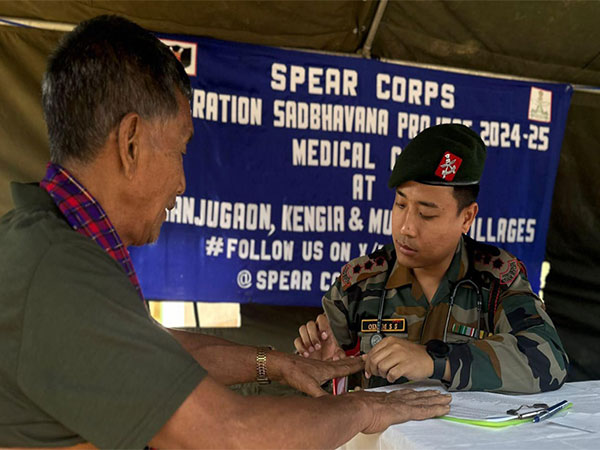 Indian army organised medical health camp.(Photo/ANI)