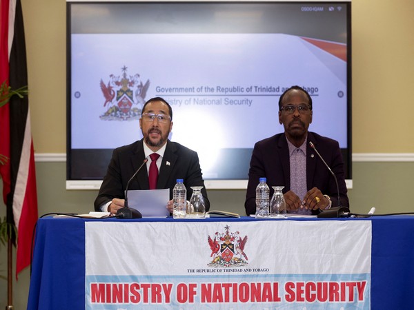 Trinidad and Tobago's Acting Attorney General and Minister of Energy Stuart Young and Minister of National Security Fitzgerald Hinds hold a press conference in Port of Spain (Image Credit: Reuters)