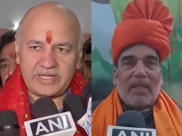  Senior AAP leaders Manish Sisodia and Gopal Rai. (Photo/ANI)
