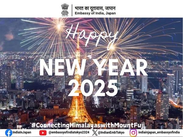 Indian Embassy in Japan extends New Year wish (Image: X@IndianEmbTokyo)