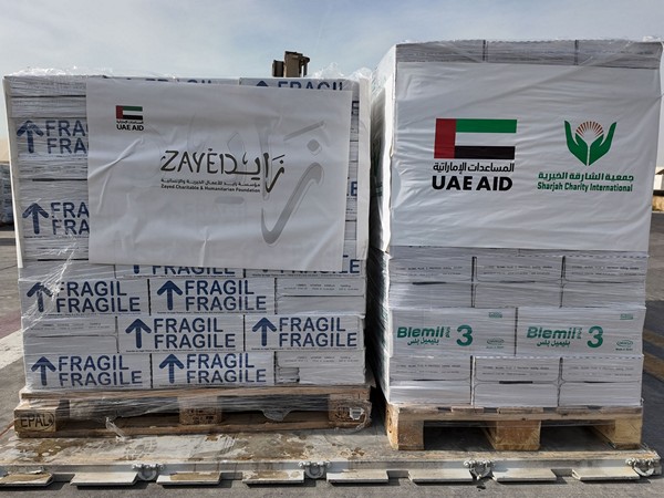 Emergency aid shipment launched for Gaza as part of UAE's 'Operation Chivalrous Knight 3' (Image/WAM)