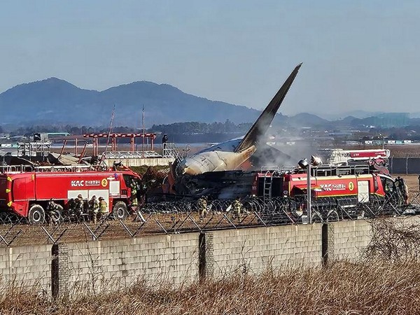 Visual of plane crash in South Korea (Photo credit: Reuters)