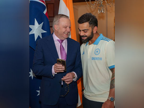 Prime Minister Anthony Albanese with Virat Kohli. (Photo- Anthony Albanese X/@AlboMP)