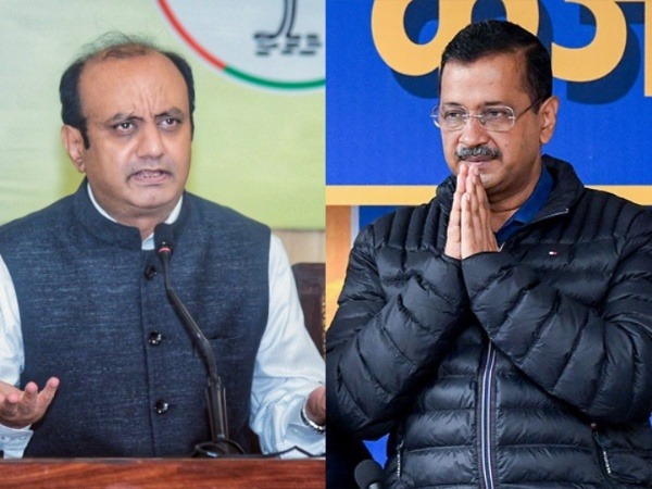 BJP leader Sudhanshu Trivedi and former Delhi Chief Minister Arvind Kejriwal (Photo/ANI)