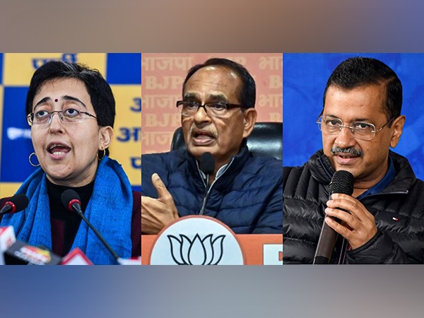 Delhi Chief Minister Atishi, Union Minister Shivraj Singh Chouhan and former Delhi Chief Minister Arvind Kejriwal (Photo/ANI)
