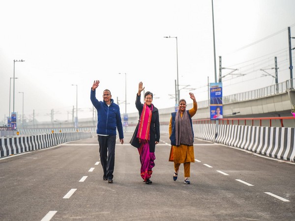Delhi CM Atishi inaugurates Punjabi Bagh Club Road Flyover (Photo/@AtishiAAP)