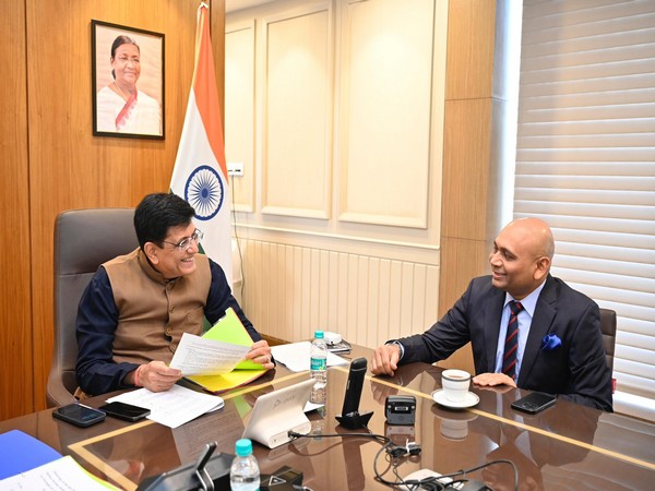Commerce Minister Piyush Goyal meets Abhay Kumar (Photo/X@PiyushGoyalOffc)