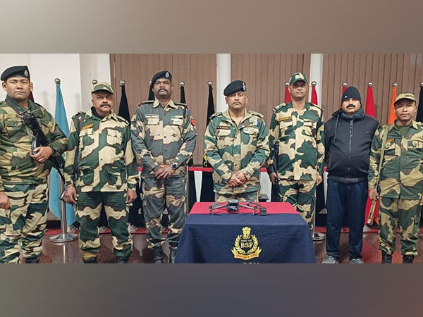 Punjab: BSF recovers a China-made drone in Village Dhanoe of Amritsar district (Photo/ANI)