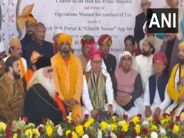 Union Minister of Minority Affairs Kiren Rijiju at Ajmer Sharif Dargah (Photo/ANI)