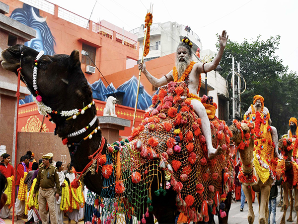 Shobha Yatra in Prayagraj. (Photo/ANI)
