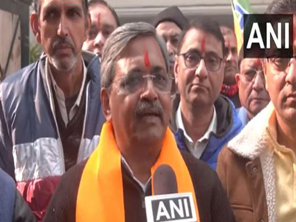 BJP candidate Satish Upadhyay (Photo/ANI)