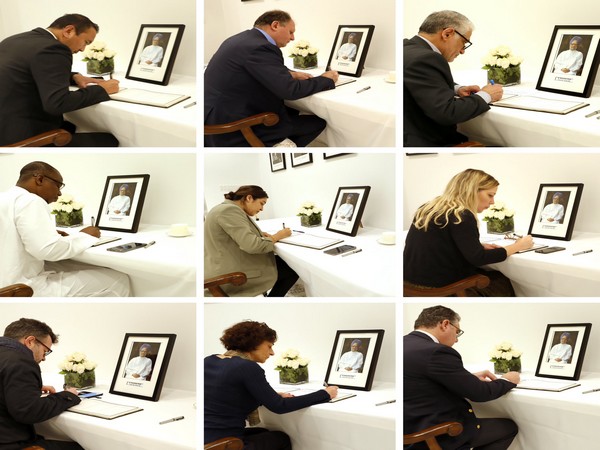 Dignatries expressing condolences on demise of former PM Manmohan Singh (Photo/ X@IndiaUNNewYork)