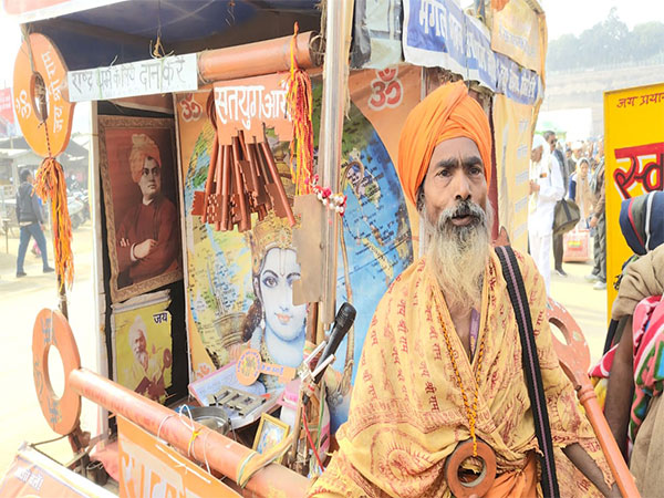 Chabhi wale Baba in Prayagraj (Photo/ANI)