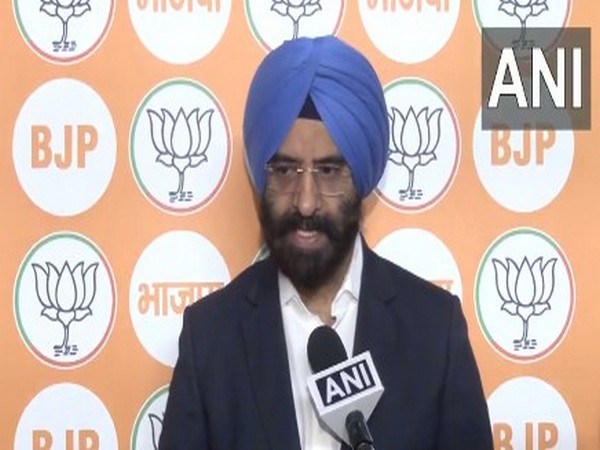 Manjinder Singh Sirsa, BJP candidate for Rajouri Garden constituency (Photo/ANI)