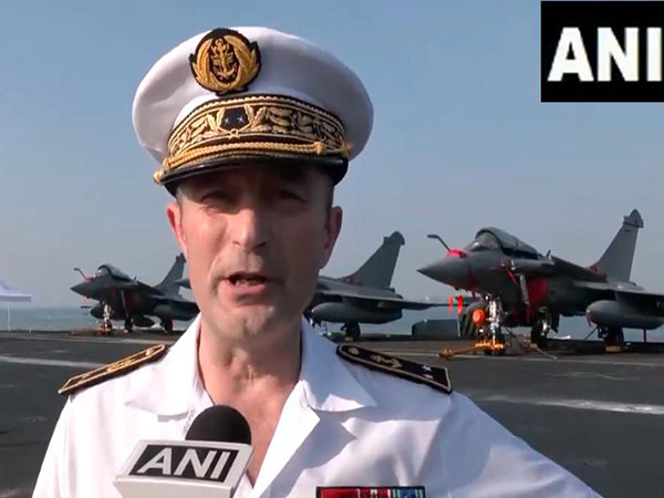 French Carrier Strike Group Commander Rear Admiral Jacques Mallard (Photo/ANI)